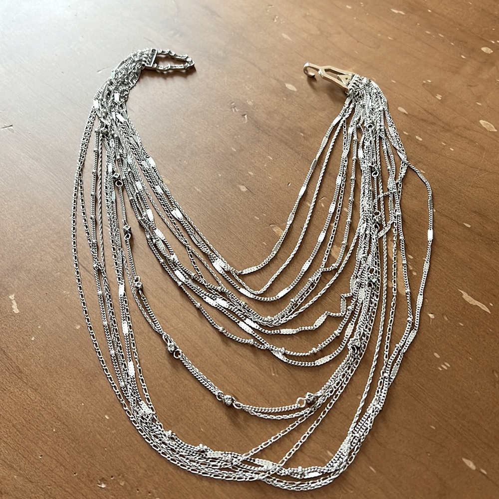 Silver chain necklace
